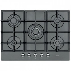 Plaque De Cuisson ELLETI  5 Feux 70 Cm Noir