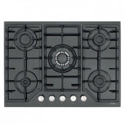 PLAQUE DE CUISSON 5F NOIR VERRE ELLETI 70CM 