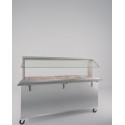BAIN MARIE 4 BACS GN1/1 EN INOX 1M60