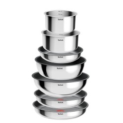         Batterie de Cuisine Tefal Ingenio Cook Eat De 15 Pièces - Inox
     